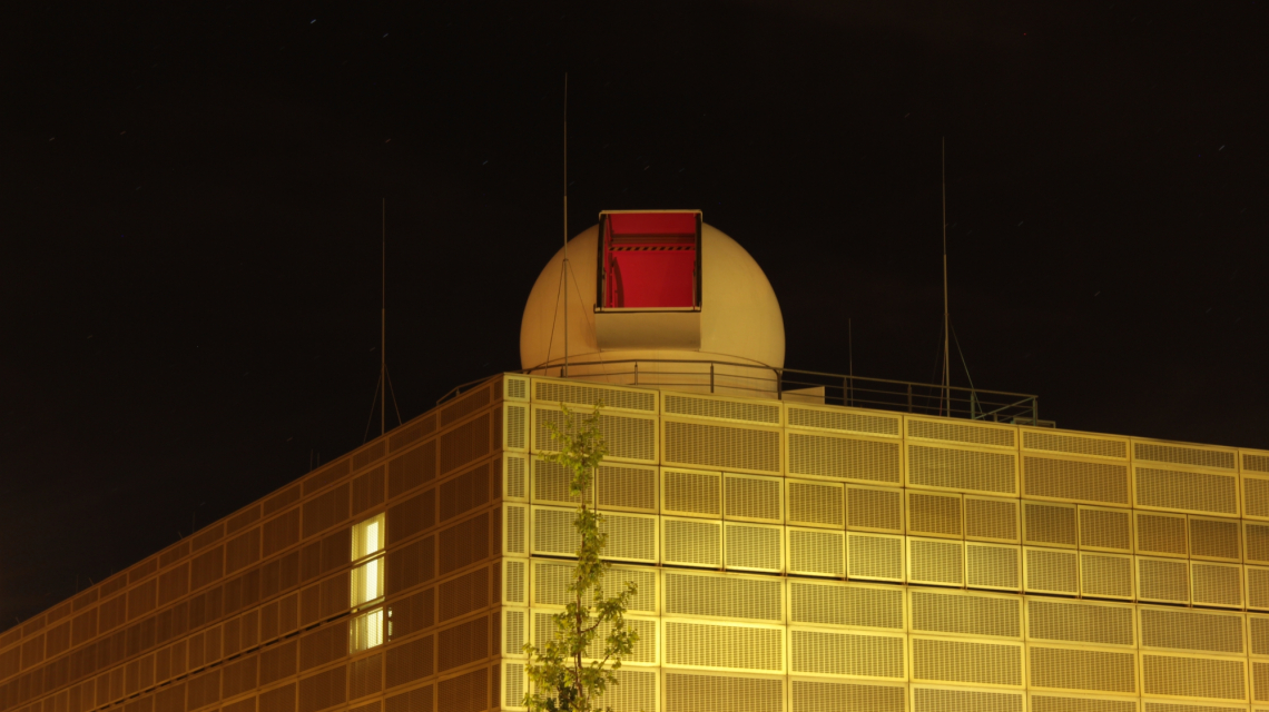 Telescope dome on the UP building (Credit: R. Hainich/UP)