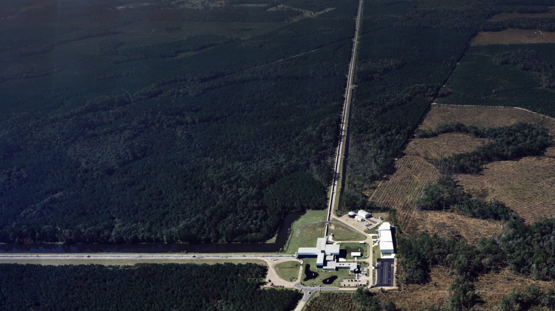 The LIGO gravitational wave detector in Livingston, USA (Credit: Caltech/MIT/LIGO Lab)